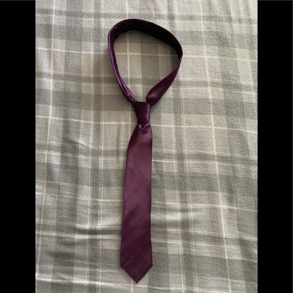 Purple boy tie